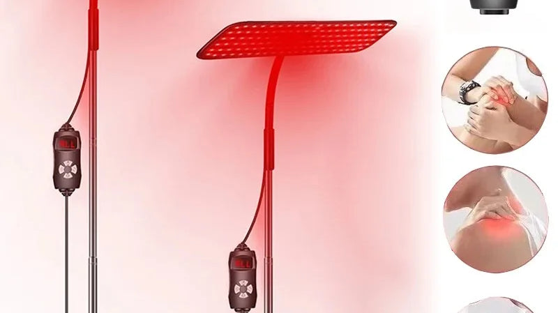Zack Fitness 126-LED 660nm and 850nm red light therapy panel with adjustable floor stand