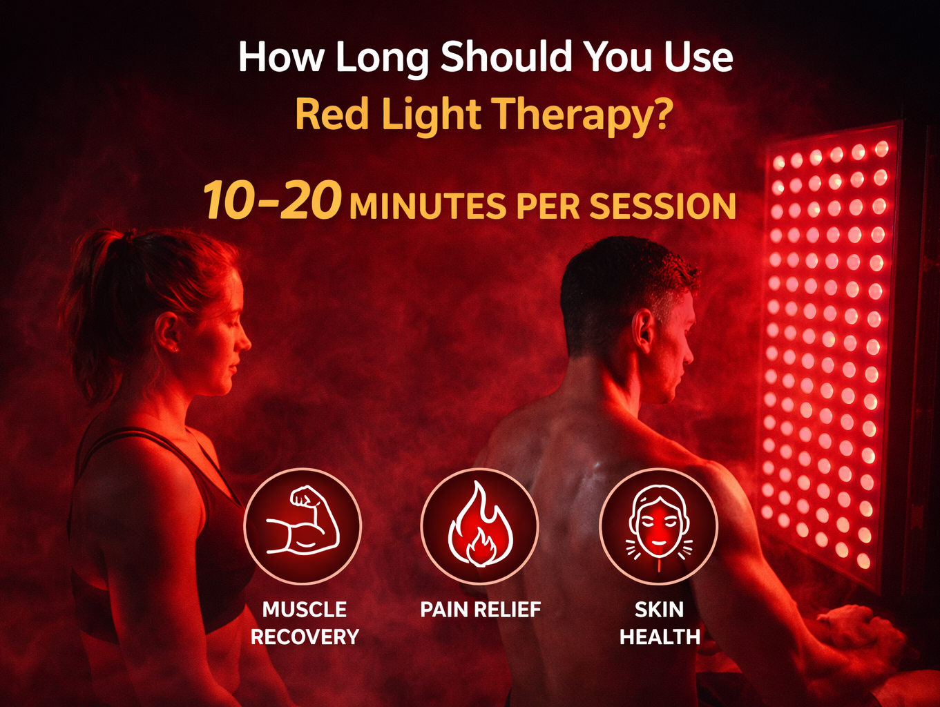 How Long Should You Use a Red Light Therapy Device Per Session?