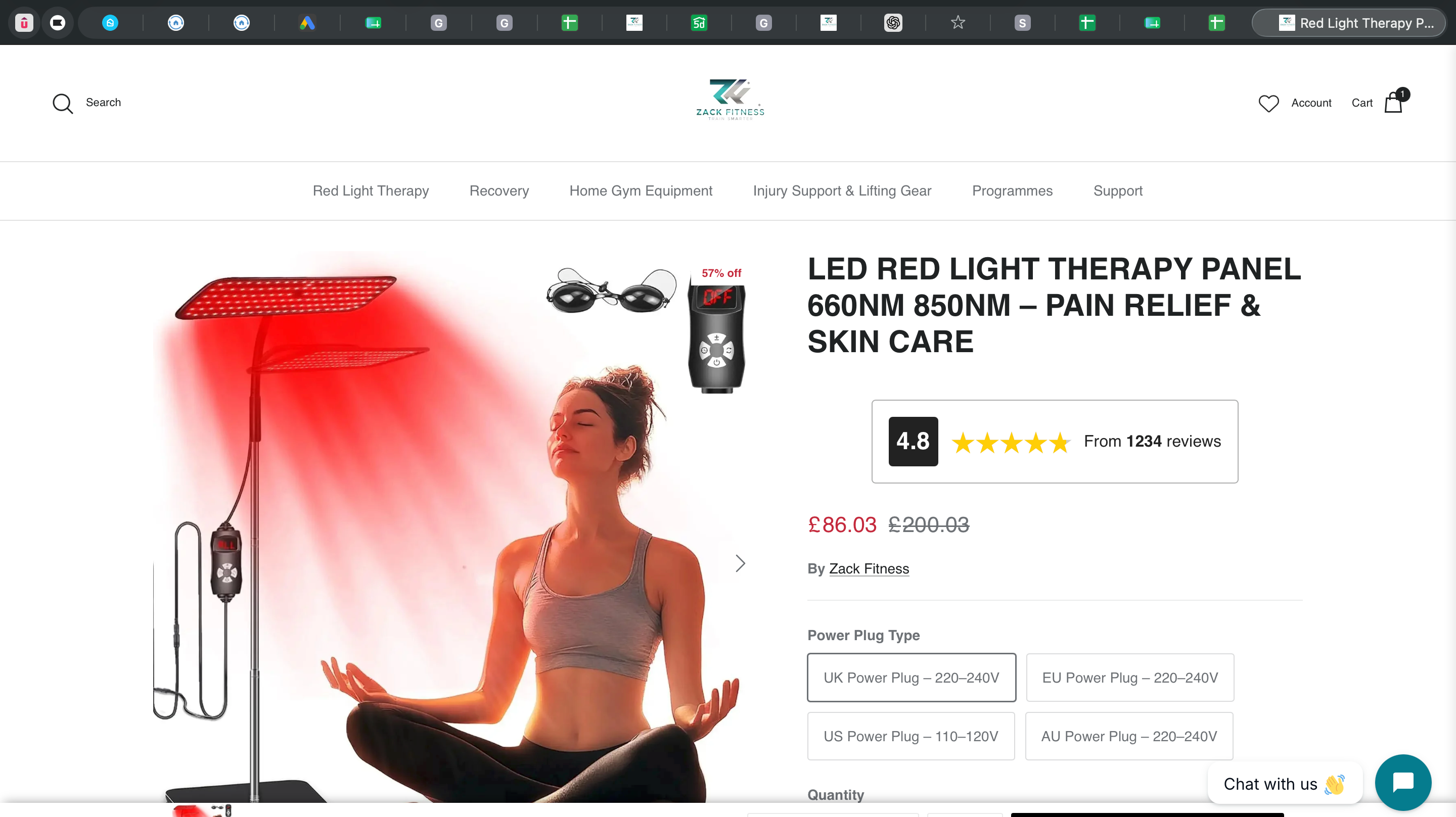 LED Red Light Therapy Panel 660nm 850nm – Red Light Therapy for Pain Relief, Skin Care and Muscle Recovery