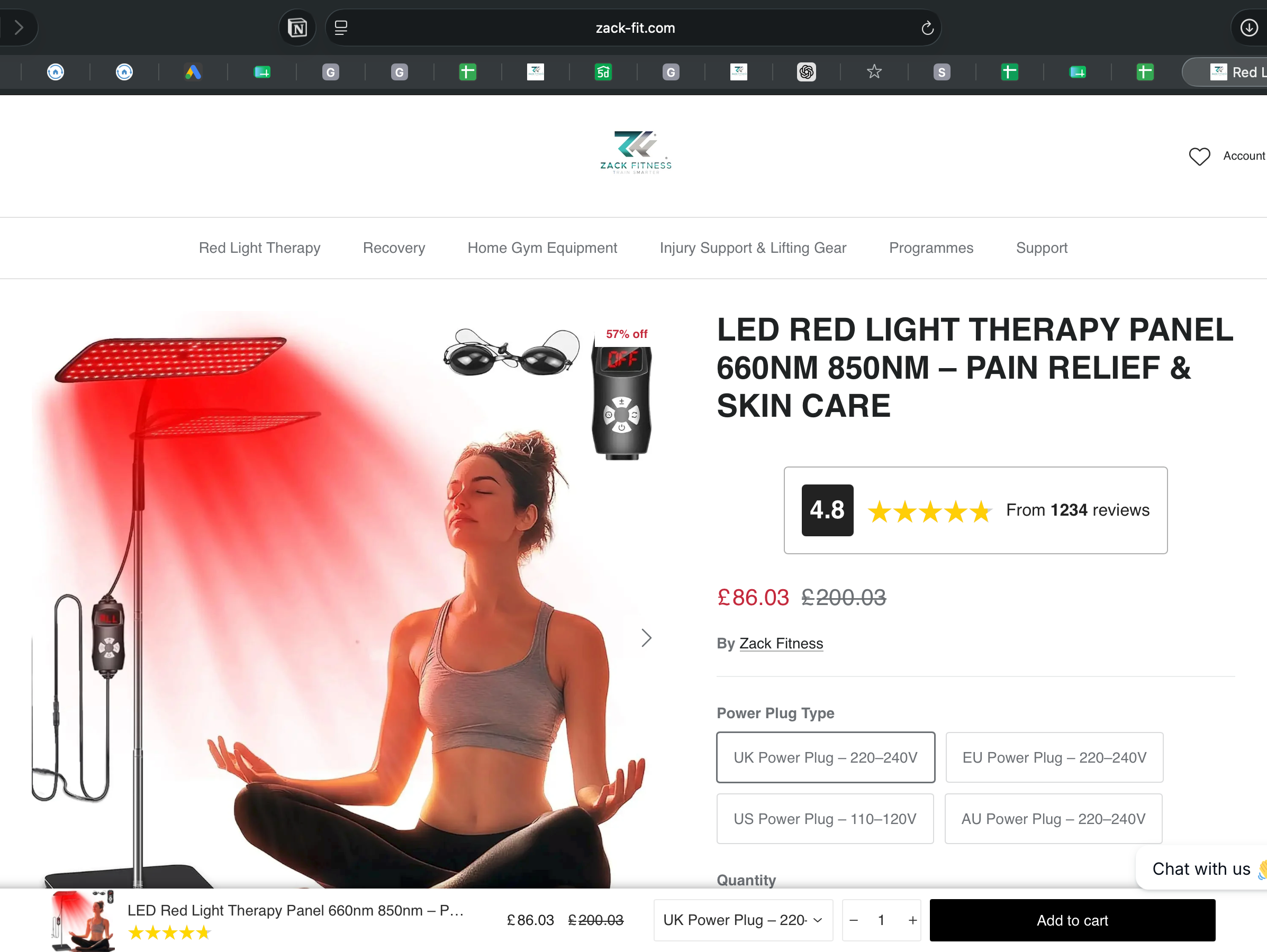 LED Red Light Therapy Panel 660nm 850nm – Red Light Therapy for Pain Relief, Skin Care and Muscle Recovery