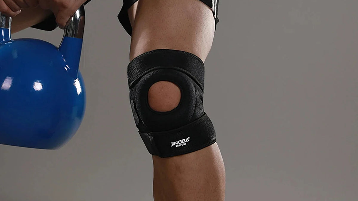 Adjustable Knee Brace Compression Support for Gym & Running – Knee Brace vs Red Light Therapy Knee Pad | Zack Fitness