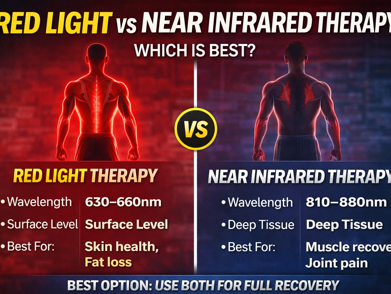 Comparing Red Light and Near Infrared Therapy Explained: Which is Best