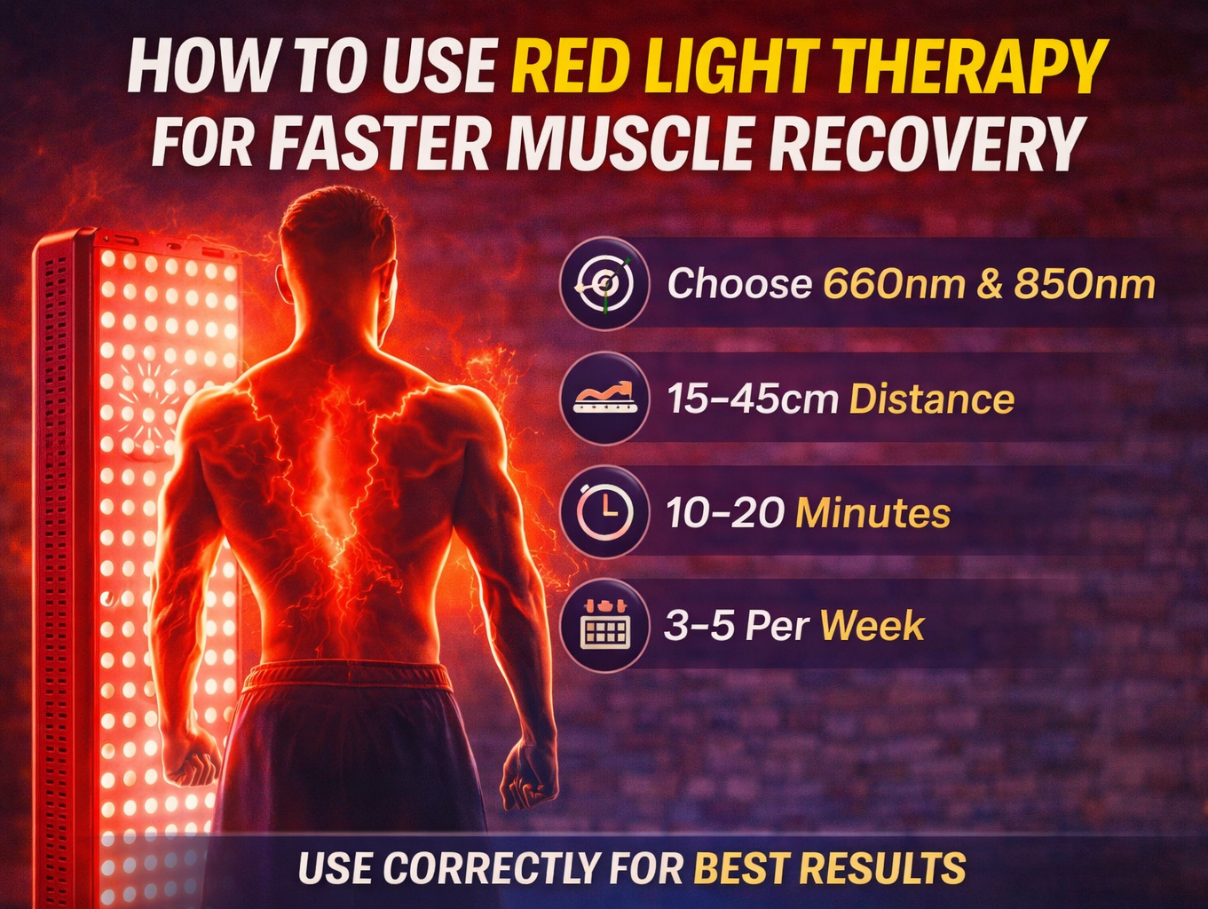 How to Use Red Light Therapy for Faster Muscle Recovery