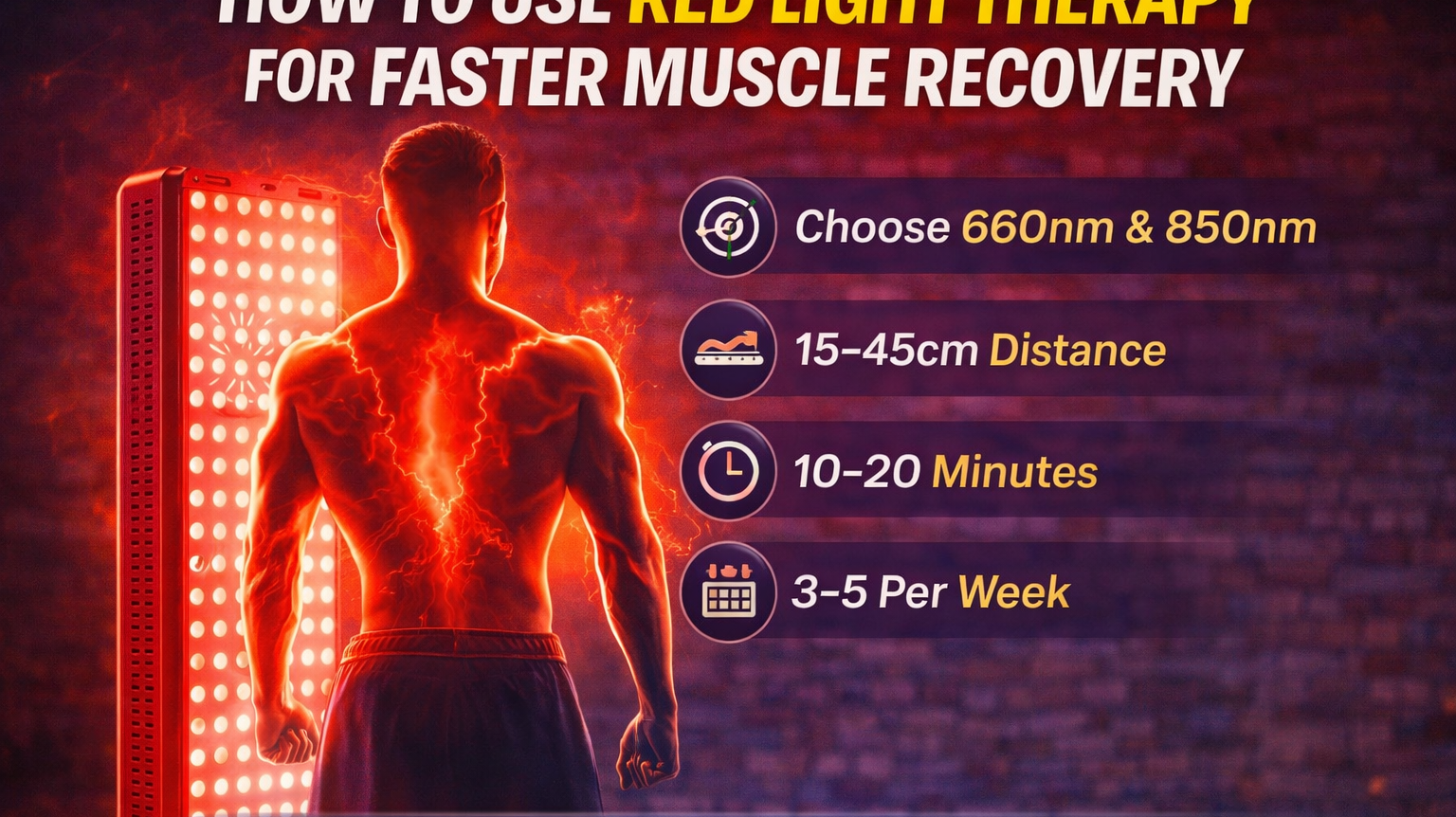 How to Use Red Light Therapy for Faster Muscle Recovery