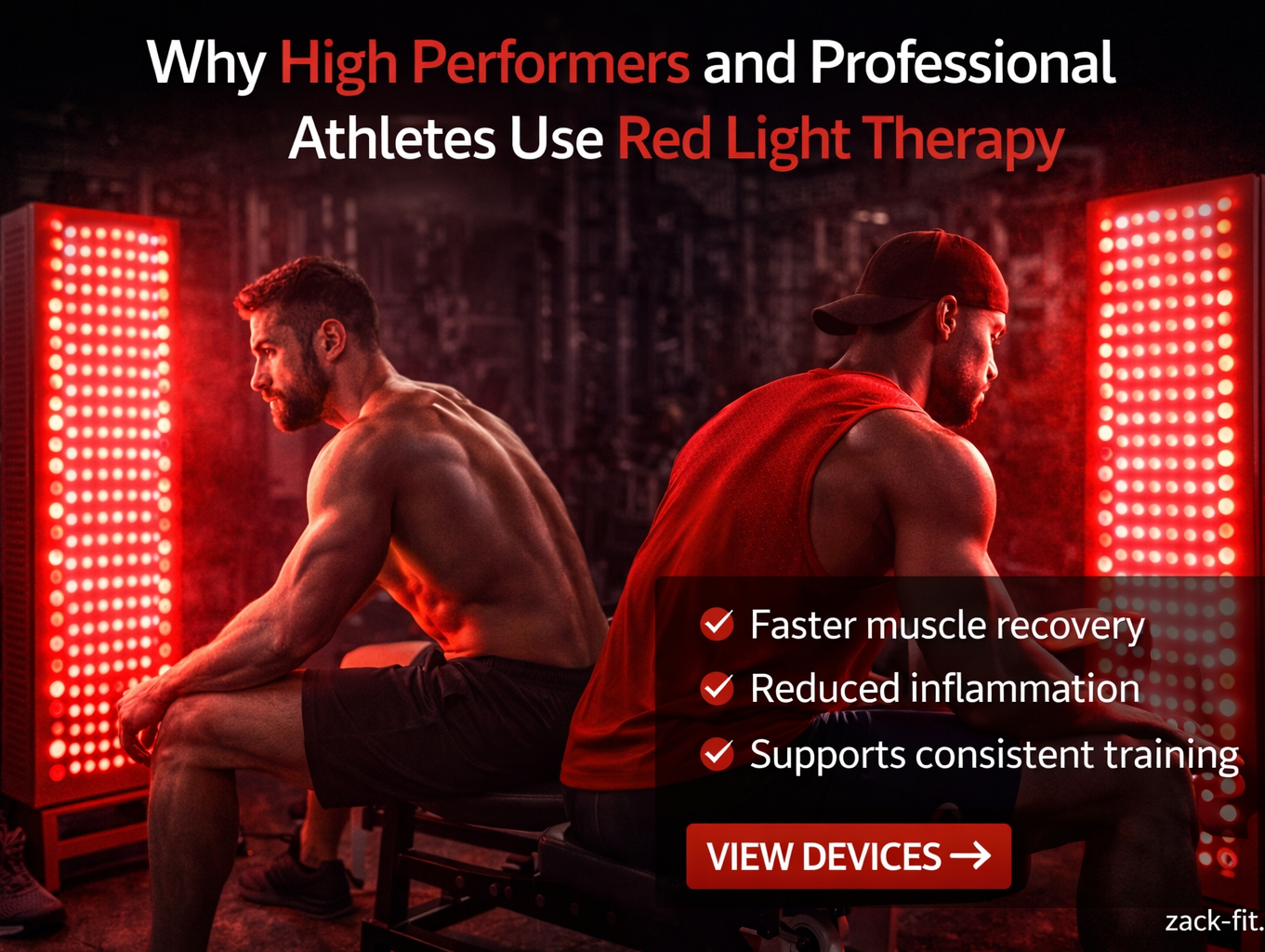 Why High Performers and Professional Athletes Use Red Light Therapy