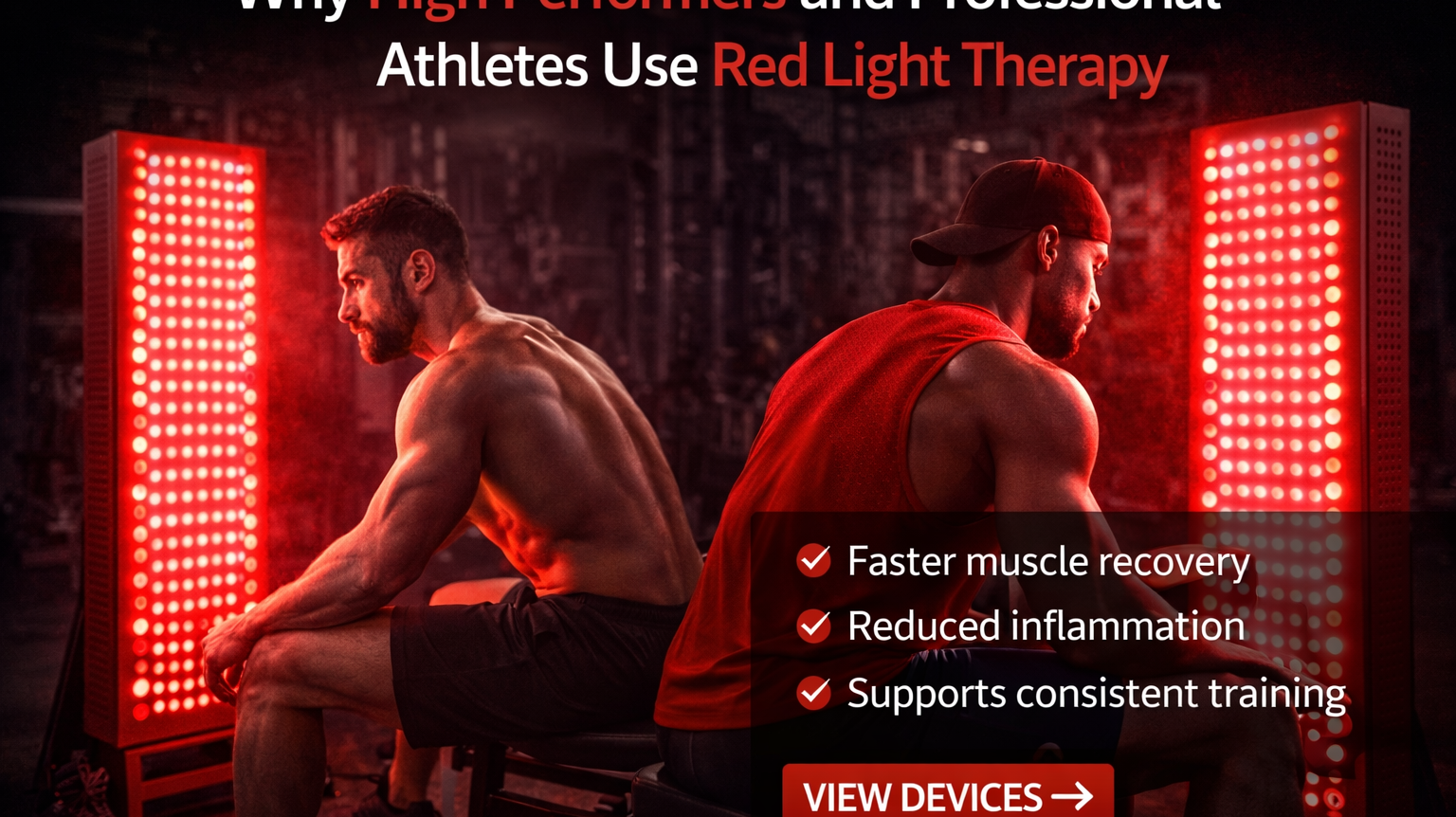 Why High Performers and Professional Athletes Use Red Light Therapy