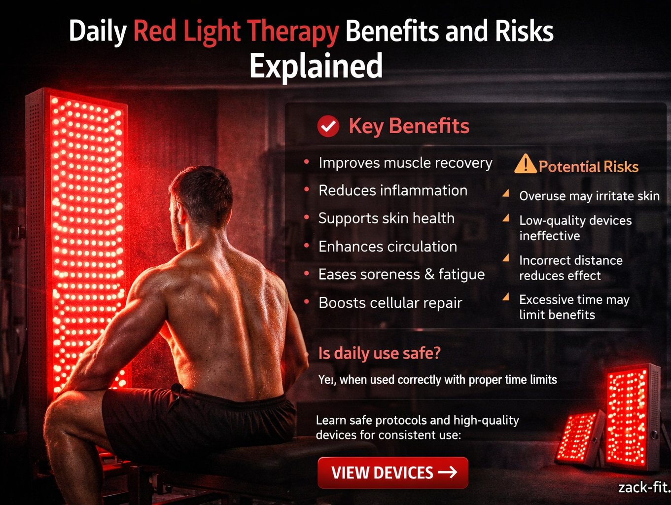 Daily Red Light Therapy Benefits and Risks Explained