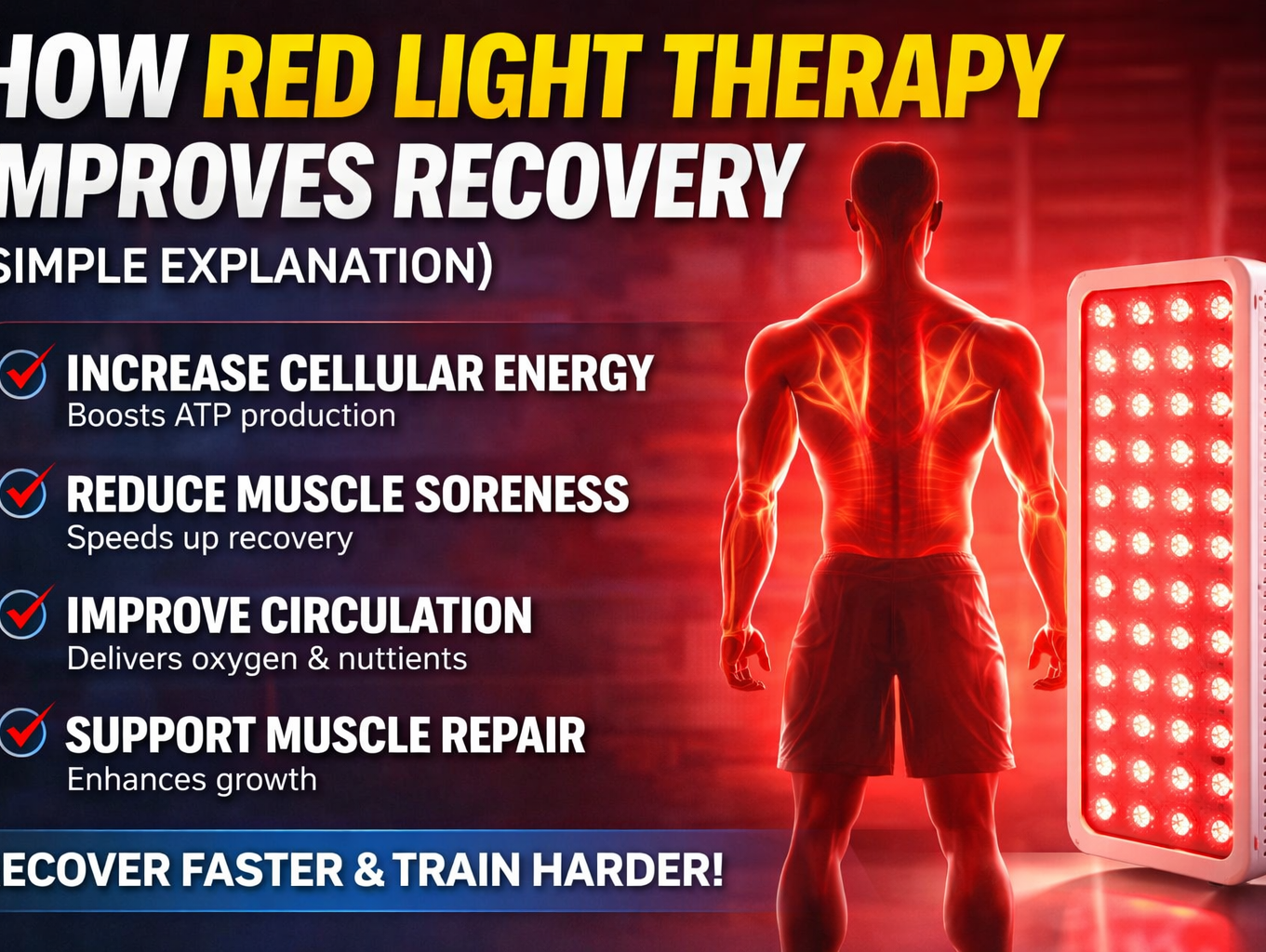 How Red Light Therapy Improves Recovery (Simple Guide)