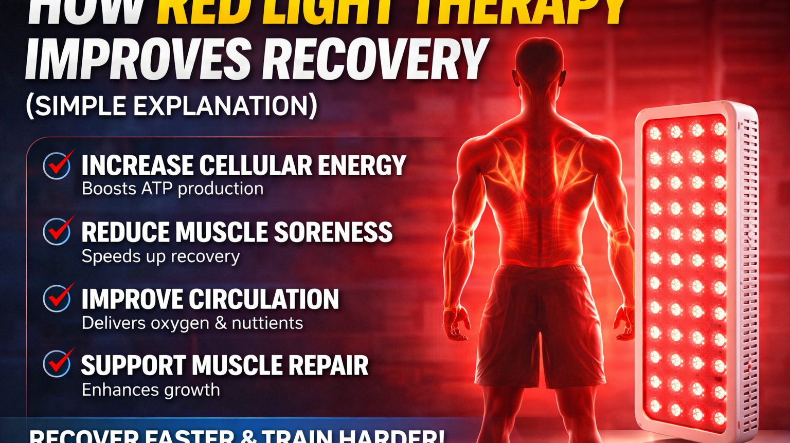 How Red Light Therapy Improves Recovery (Simple Guide)