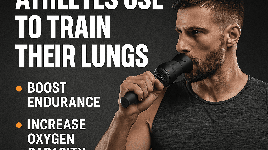 Athlete using lung training tool to boost VO₂ max, endurance, and oxygen performance – Zack-Fit