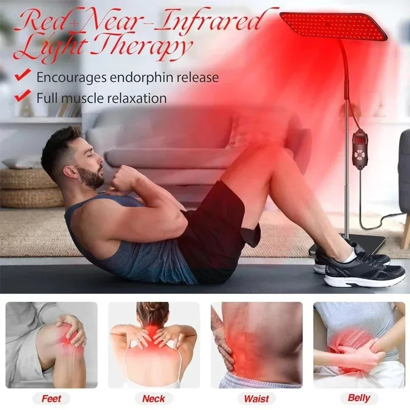 photobiomodulation LED panel with 126 lights designed for home recovery and circulation support