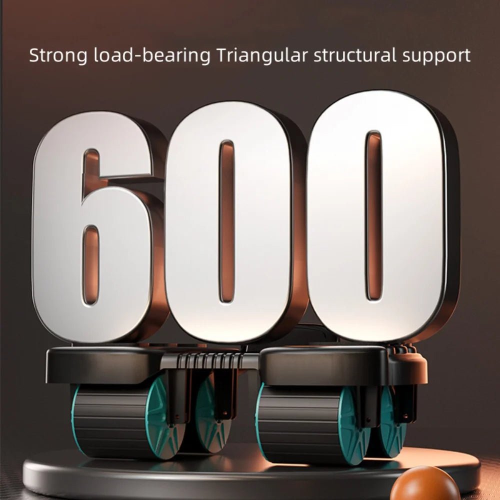 anti slip six wheel ab roller stability core workout equipment