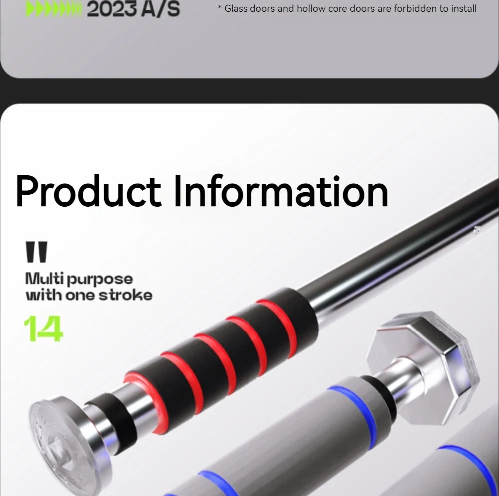 compact and portable telescopic pull-up bar easy to store at home