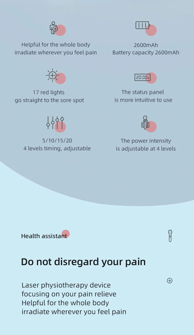 home laser therapy treatment for pain relief recovery and relaxation
