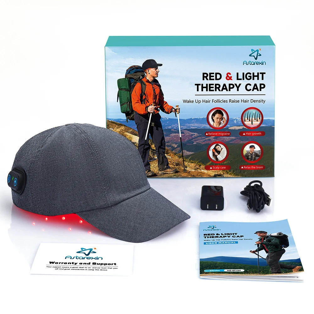 Red Light Therapy Cap 660nm & 850nm – Hair Regrowth & Anti-Hair Loss - Zack Fitness