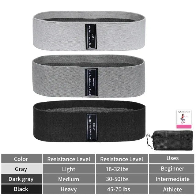 fabric booty bands set for glute strength and hip workouts