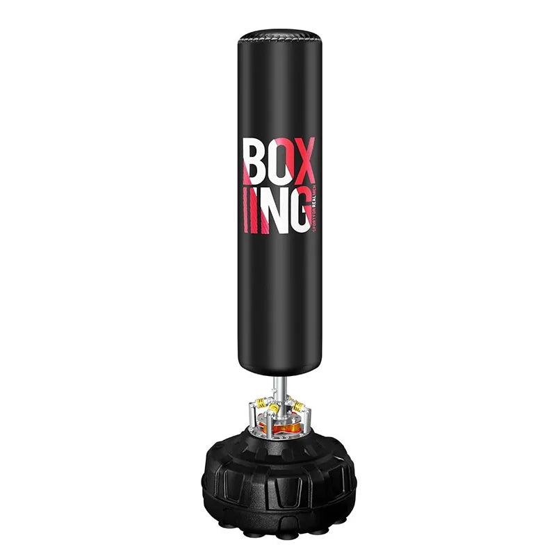 Free standing punching bag used for striking and movement drills