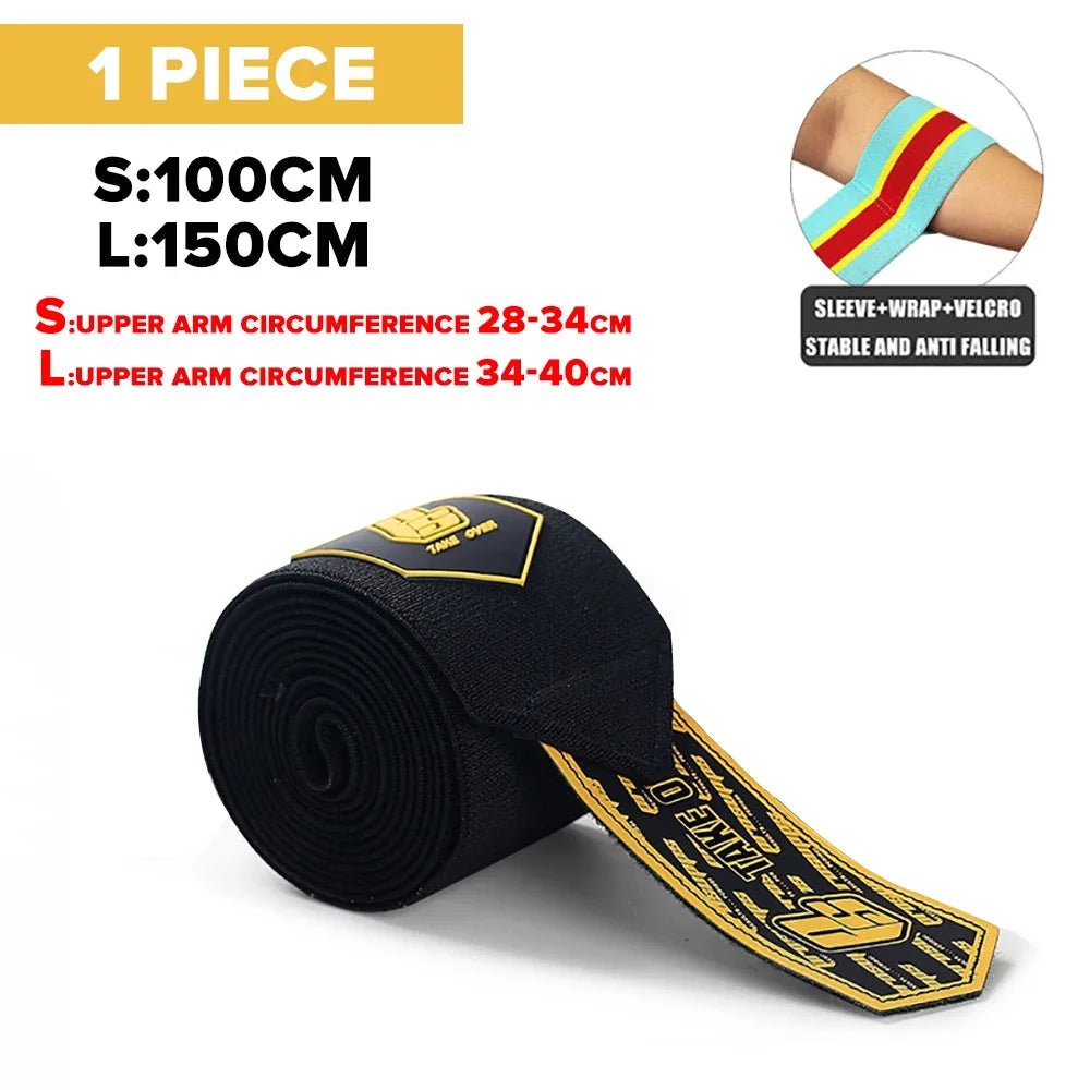 gym training elbow wrap strap providing elbow joint stability
