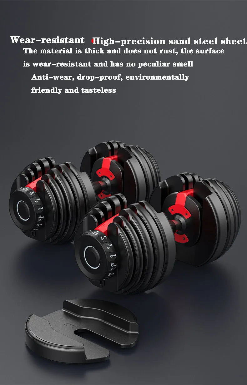 40kg Adjustable Dumbbell – Fast-Lock, Smart Weight for Home Strength Training (90lbs Adjustable Gym Equipment) - Zack Fitness