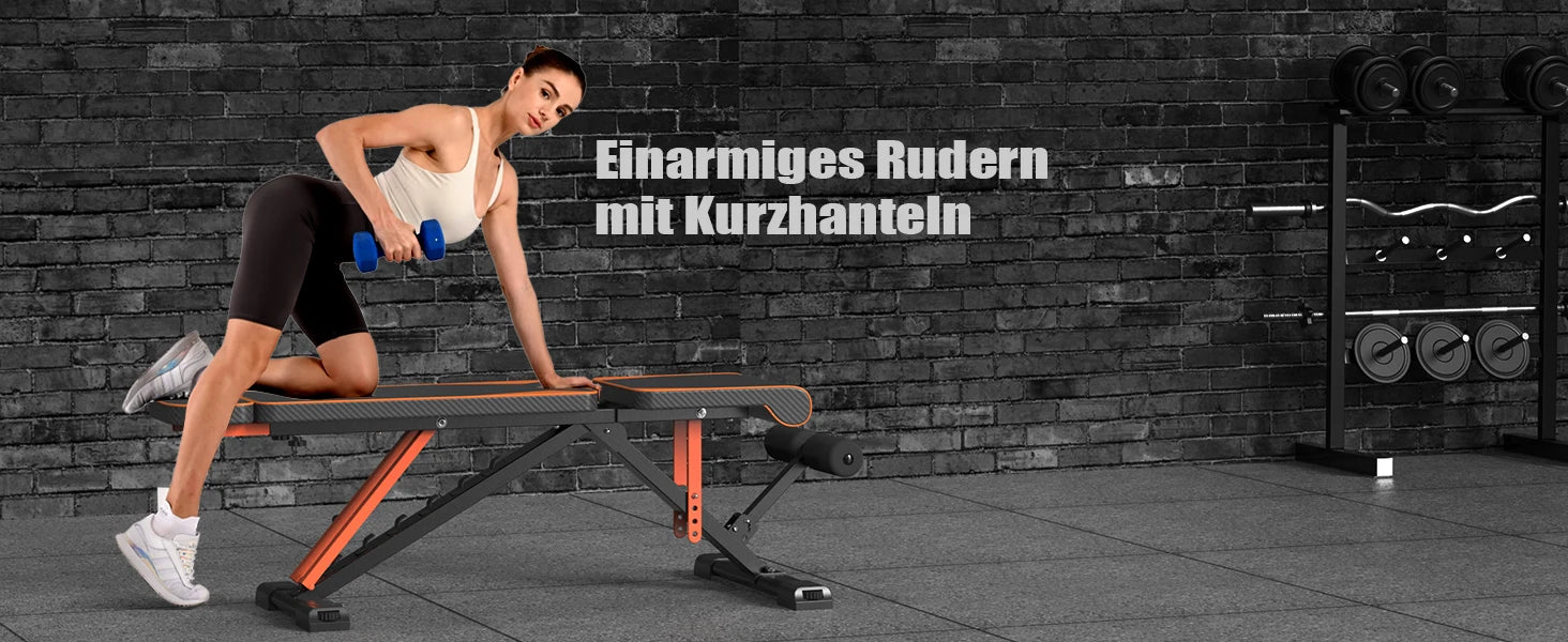 Adjustable weight bench for dumbbell presses, shoulder exercises and upper body home training