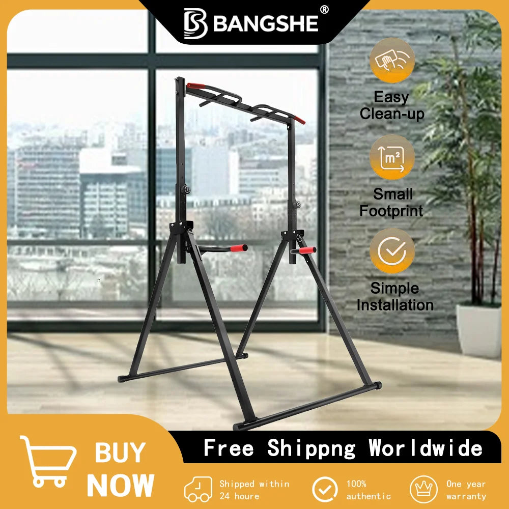 freestanding pull up power tower home gym setup