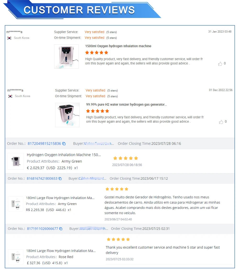 Hydrogen inhalation machine placed in professional wellness or consultation room