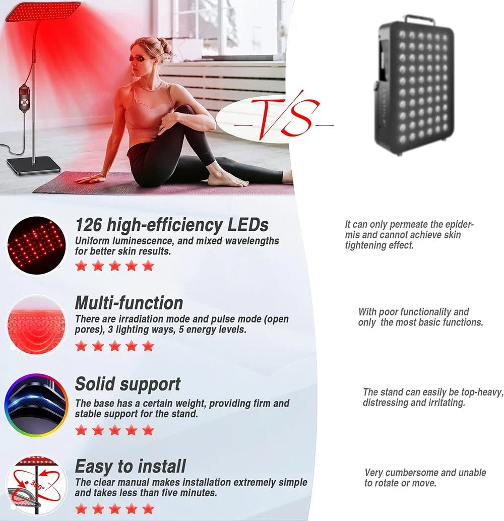 infrared therapy lamp used for body recovery muscle soreness and wellness therapy