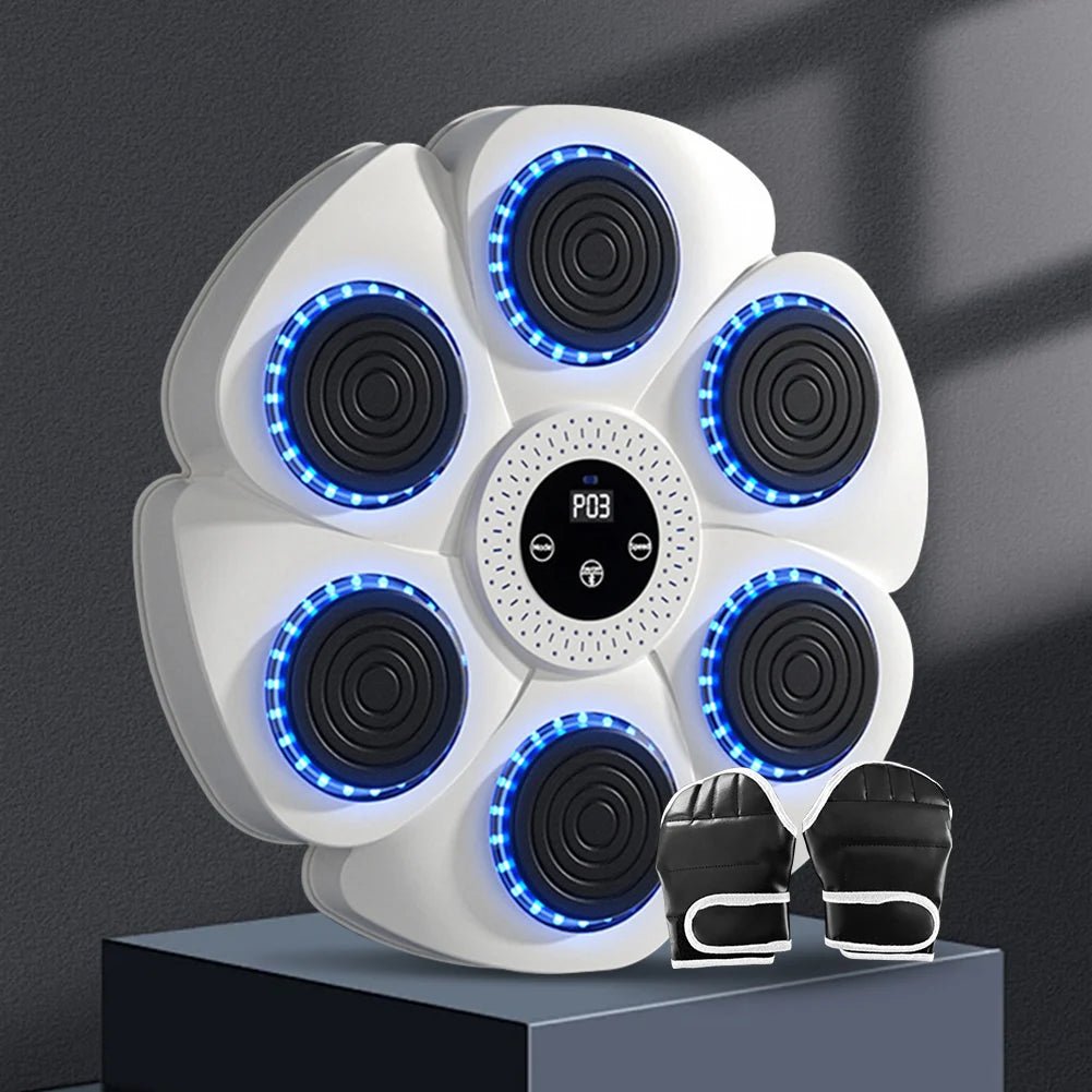 Interactive boxing target system with multiple illuminated pads for reaction drills