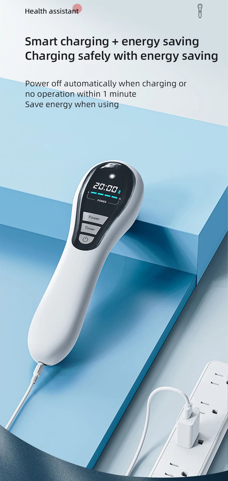 Low level laser therapy device suitable for repeated daily recovery routines