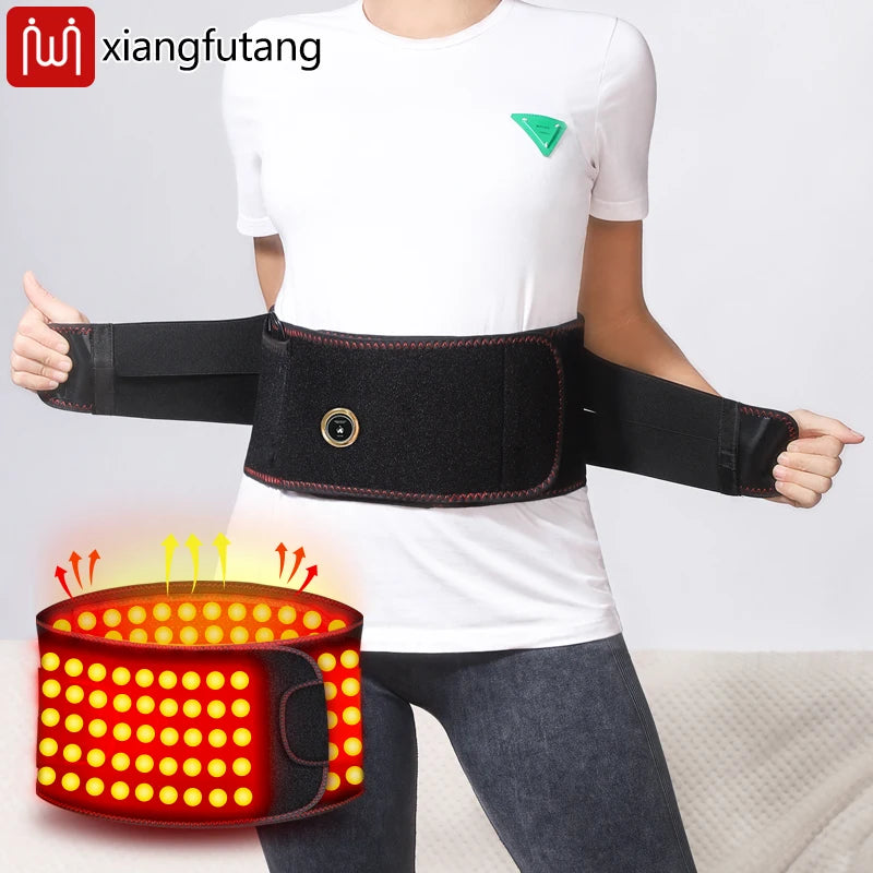 Wearable red light therapy belt worn on the lower back for daily back comfort and recovery