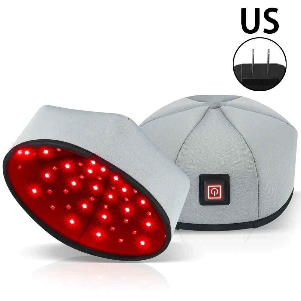 home red light therapy cap designed for thinning crown areas