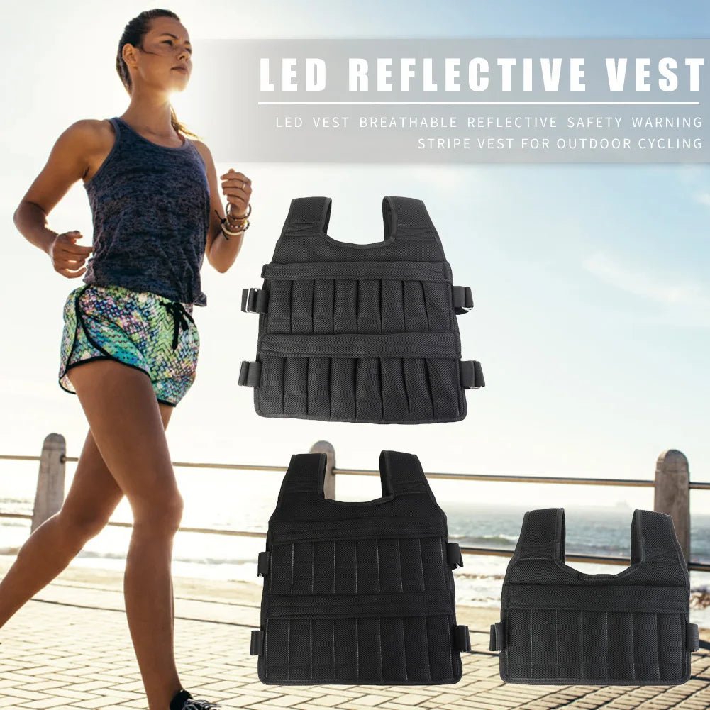 Close-up of reinforced stitching and durable fabric used in heavy-duty weighted vest.