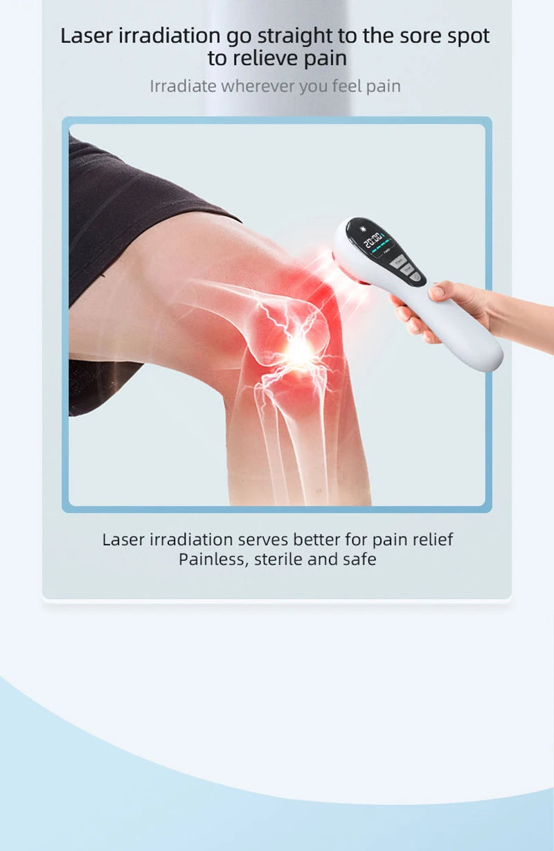 650nm & 808nm Red Light Therapy Laser Device – Pain & Recovery Tool - Zack Fitness