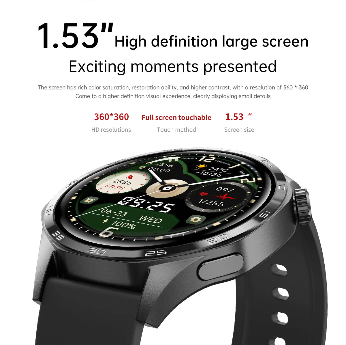 GT5 PRO Smart Watch – AMOLED Display, GPS, NFC & Heart Rate - Zack Fitness