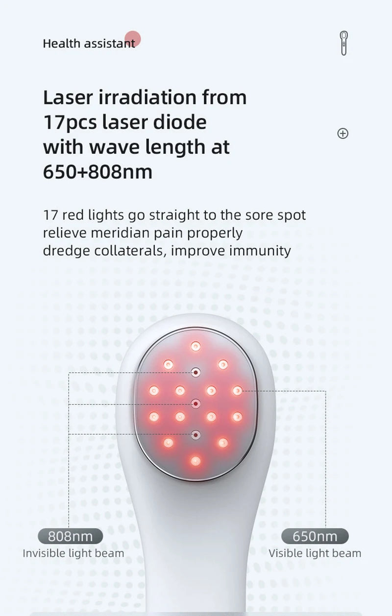 650nm & 808nm Red Light Therapy Laser Device – Pain & Recovery Tool - Zack Fitness