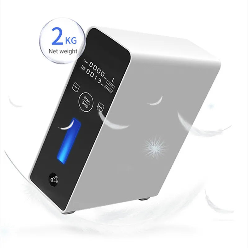 ZIQING Portable Oxygen Concentrator 1–2L | Home & Car Use 2025 - Zack Fitness