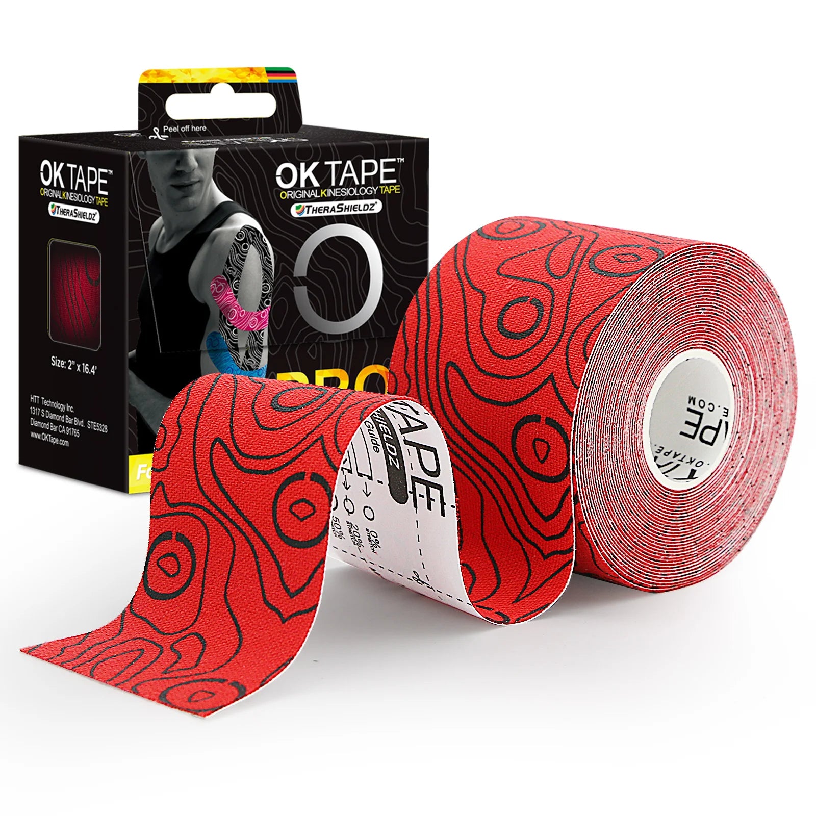 OKTAPE PRO Kinesiology Tape | Waterproof, Latex-Free & Breathable - Zack Fitness