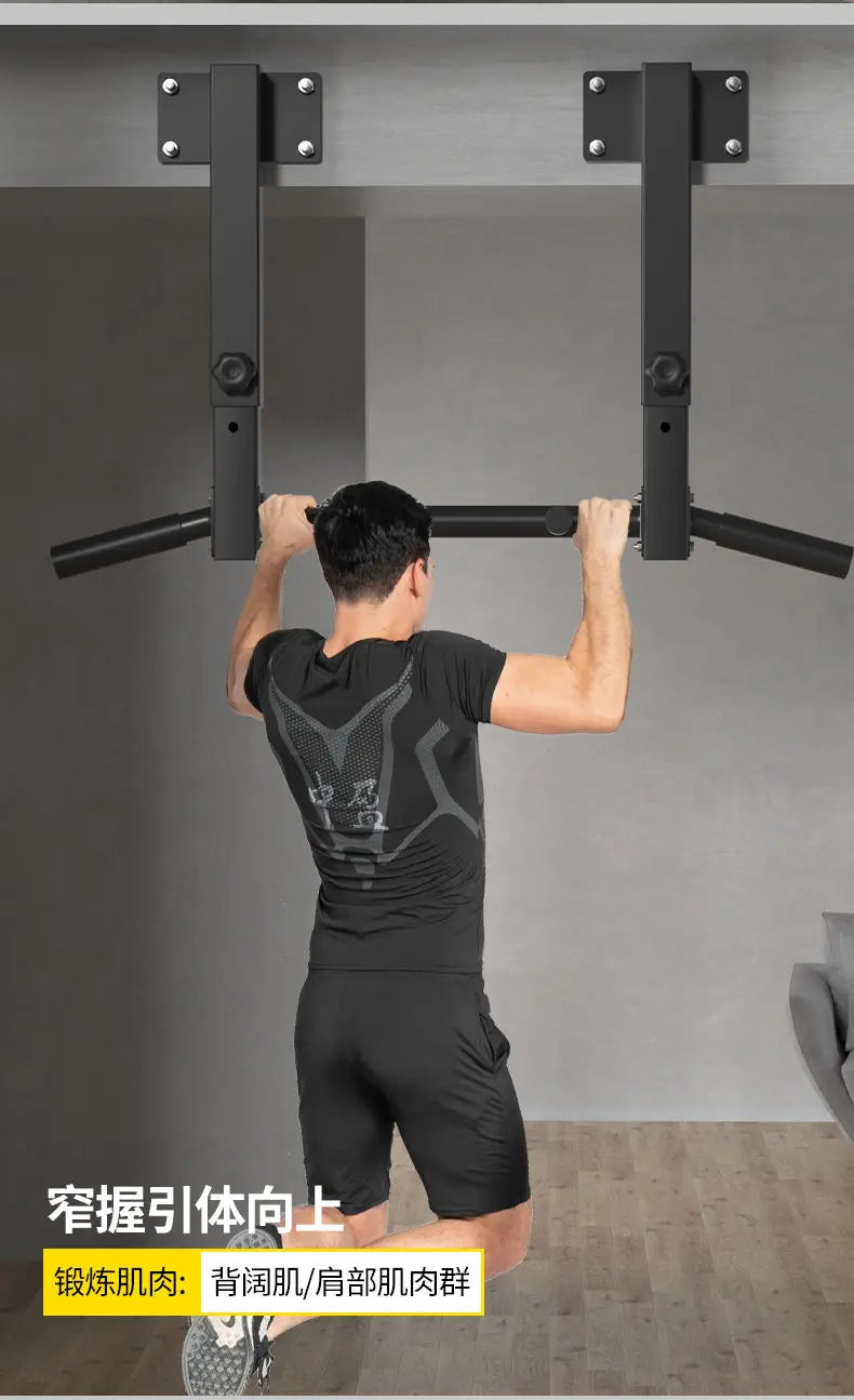 Wall-Mounted Pull-Up Bar with Sandbag Rack – Heavy-Duty Home Fitness Equipment for Strength Training - Zack Fitness