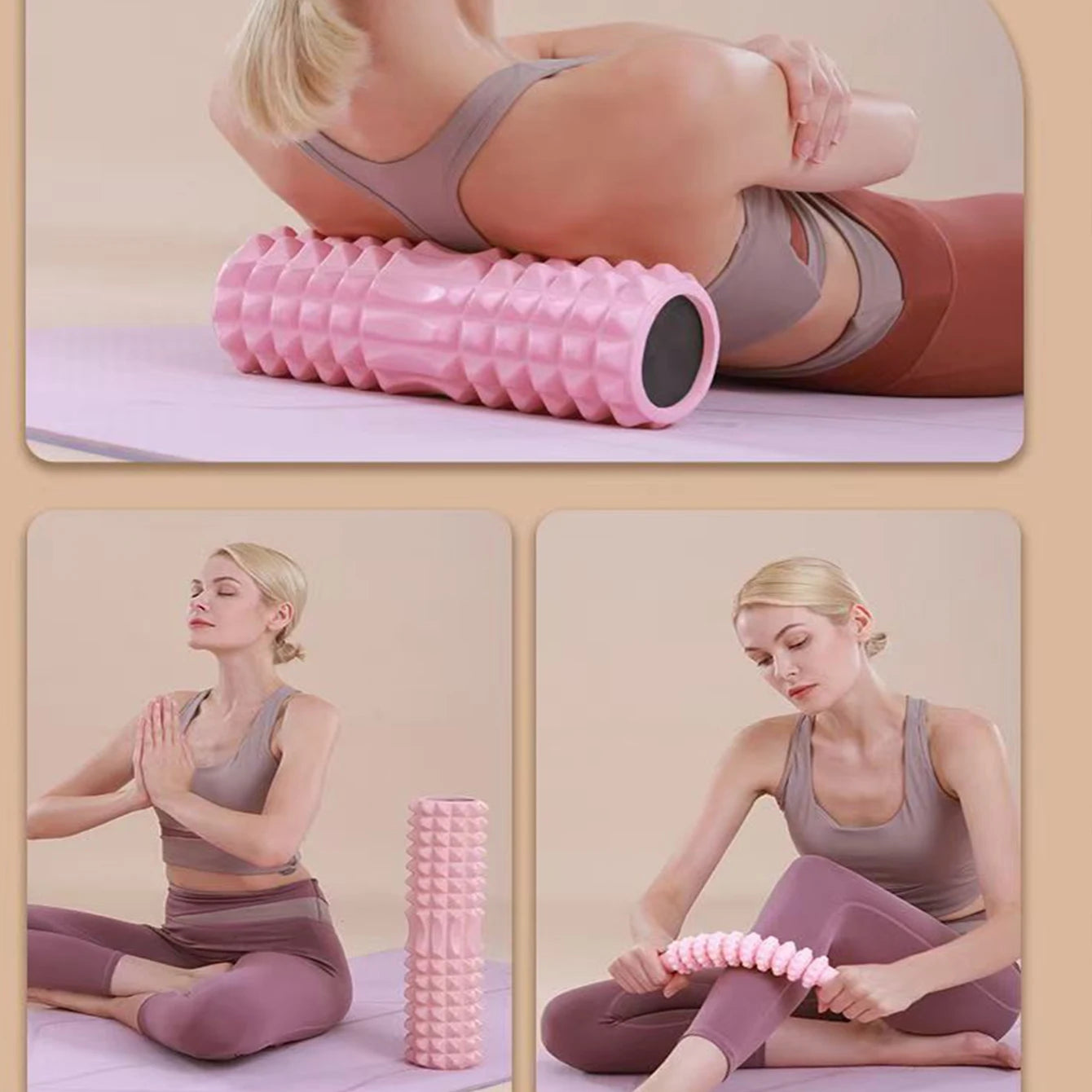 Foam Roller for Yoga & Muscle Recovery – 45cm EVA Massage Roller for Back, Legs & Pilates - Zack Fitness