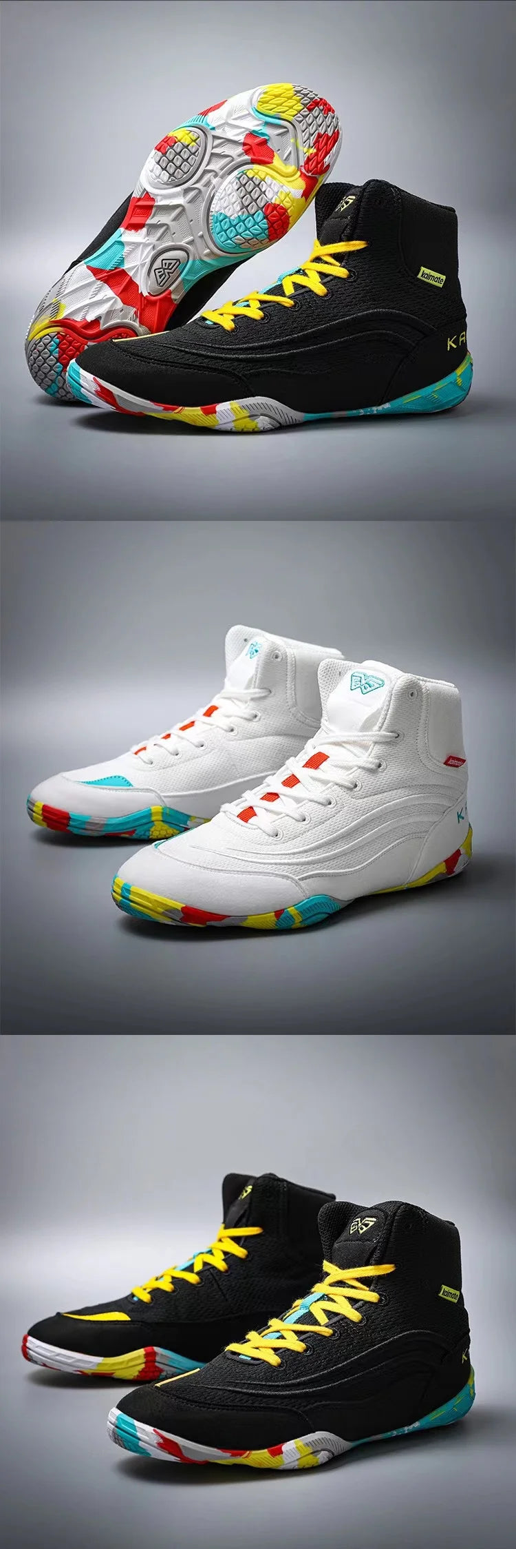 Wrestling Shoes for Men & Youth | Lightweight, Breathable, Non-Slip Boots - Zack Fitness