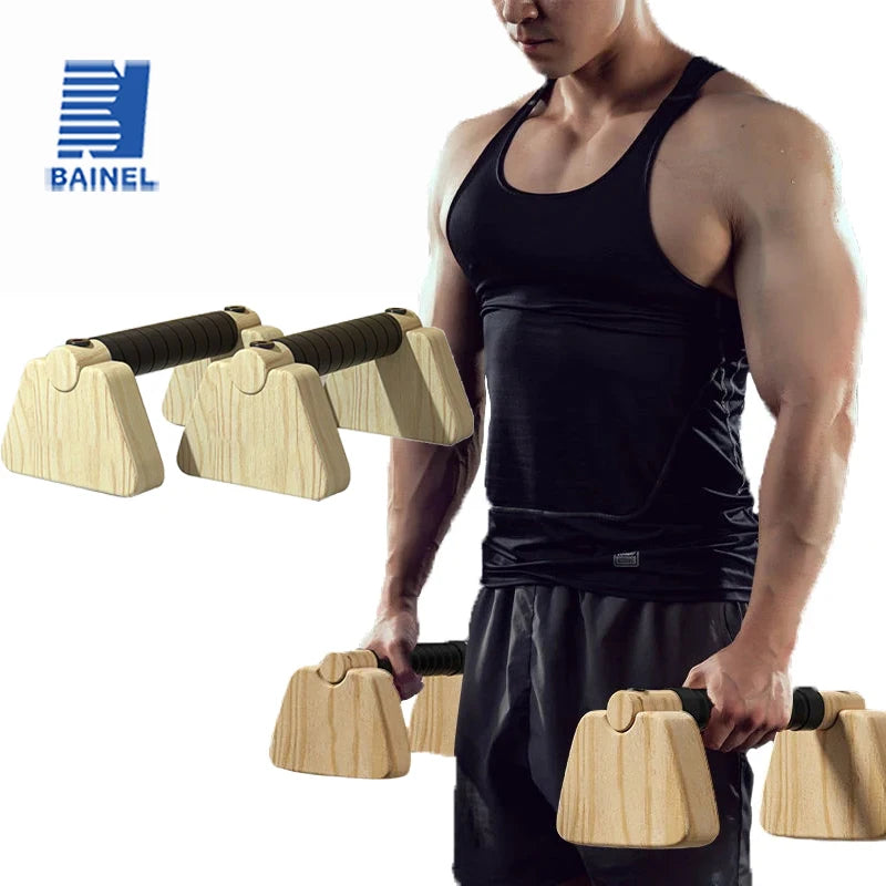 Wooden Push-Up Bars – Beech Wood Parallettes for Calisthenics & Strength Training (Up to 300KG) - Zack Fitness