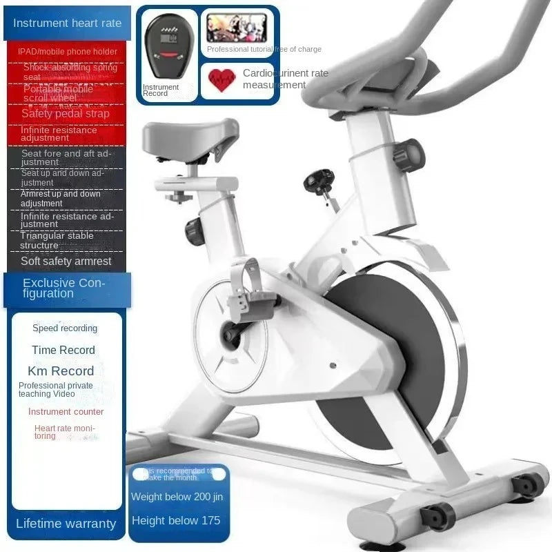 Silent Power Spin Bike – Indoor Weight Loss & Home Cardio Trainer (No Screen) - Zack Fitness