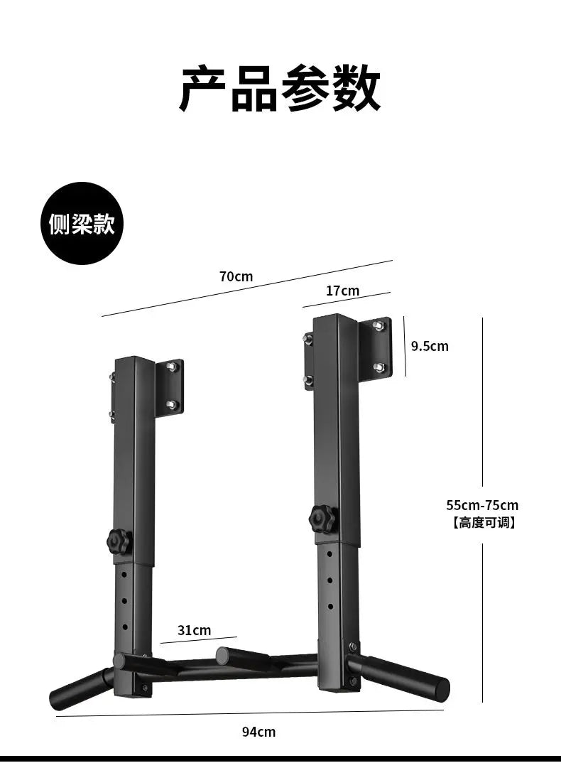 Wall-Mounted Pull-Up Bar with Sandbag Rack – Heavy-Duty Home Fitness Equipment for Strength Training - Zack Fitness