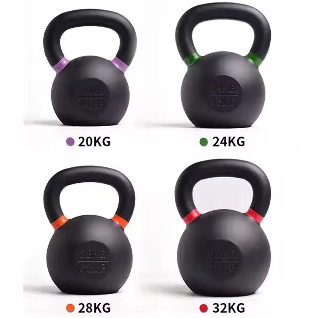 2–20kg Cast Iron Kettlebell Set – Full-Body Strength Training Weights for Home & Gym Workouts - Zack Fitness