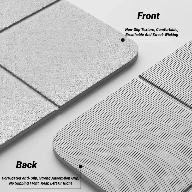 Foldable Eco-Friendly TPE Yoga Mat – Non-Slip, Travel-Friendly for Pilates & Floor Workouts - Zack Fitness