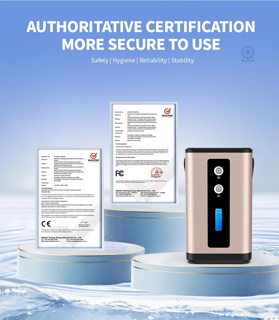 Suyzeko 450ML H2 Inhalation Machine & Water Ionizer – 2025 New - Zack Fitness