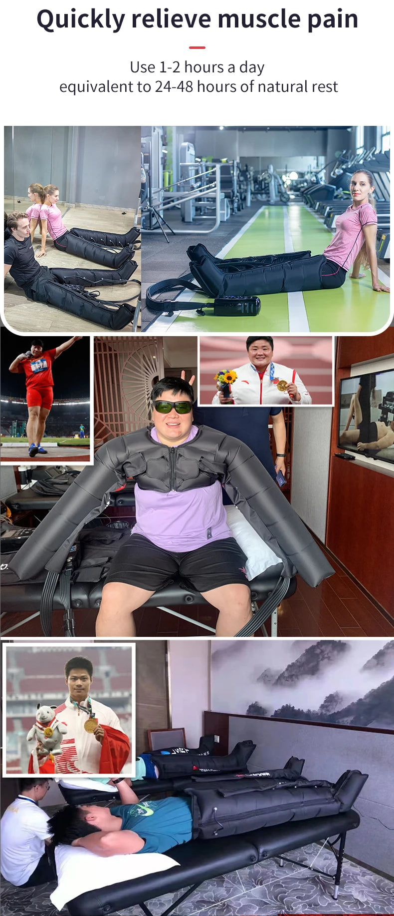 Leg Recovery Boots 2025 | Air Compression Massager for Lymphatic Drainage - Zack Fitness