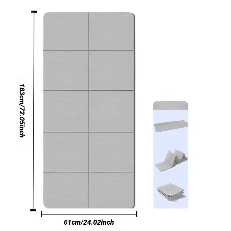 Foldable Eco-Friendly TPE Yoga Mat – Non-Slip, Travel-Friendly for Pilates & Floor Workouts - Zack Fitness