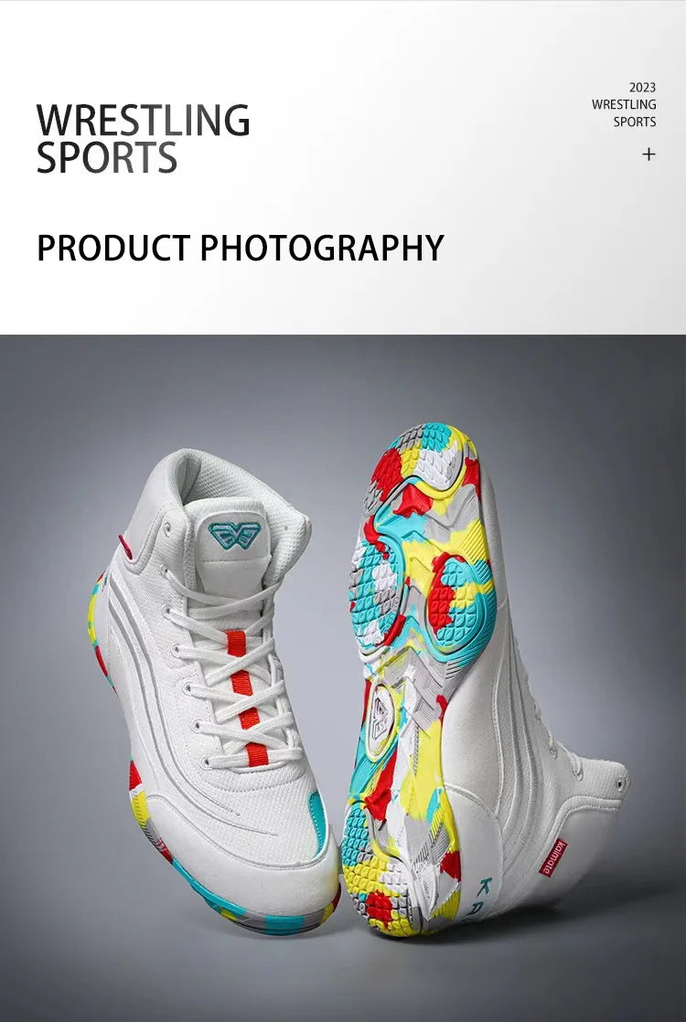 Wrestling Shoes for Men & Youth | Lightweight, Breathable, Non-Slip Boots - Zack Fitness