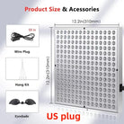 Red Light Therapy Panel – 225 LEDs (660nm & 850nm) for Skin, Pain Relief & Recovery - Zack Fitness